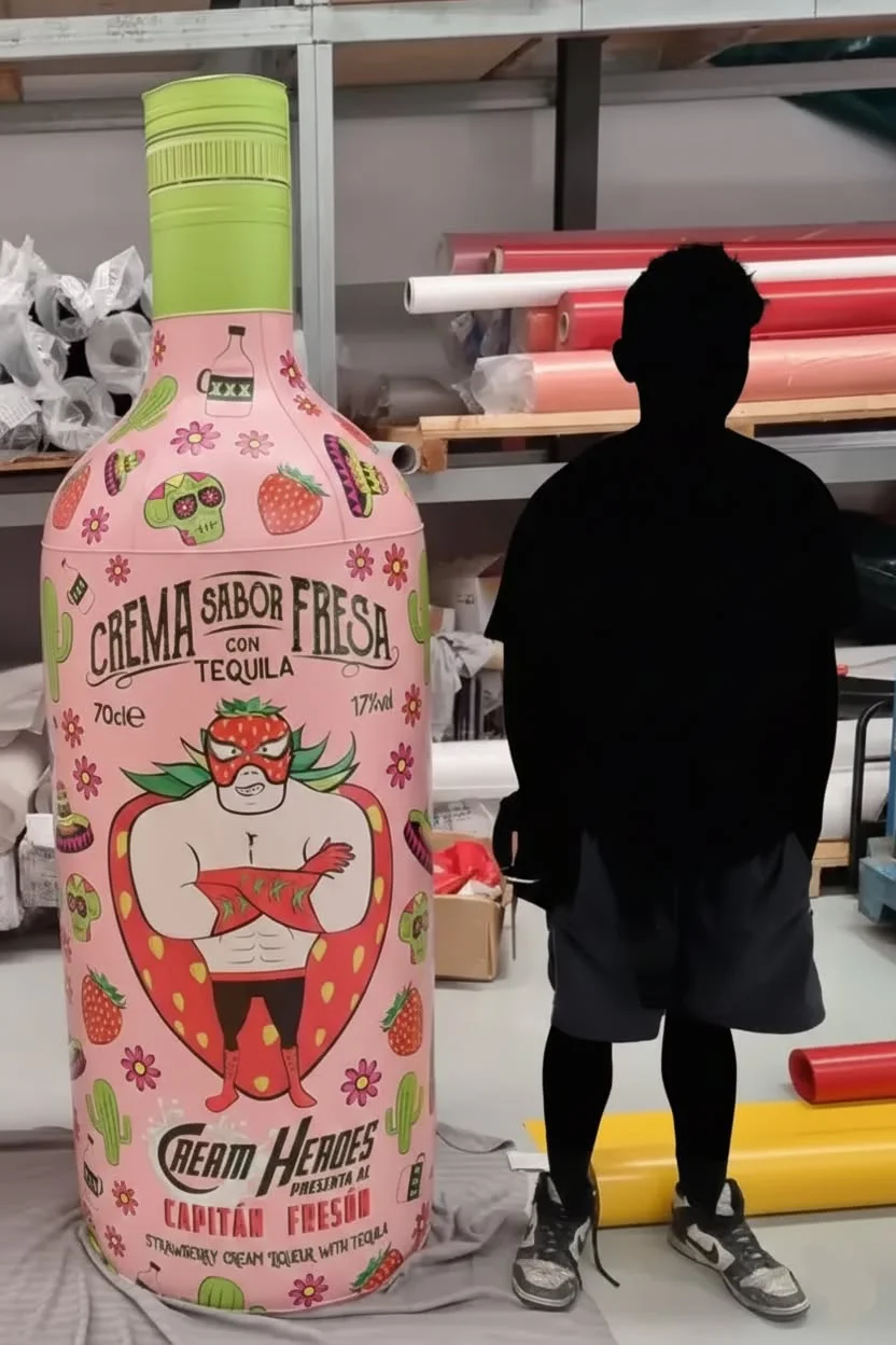 Botella Y Lata Hinchable