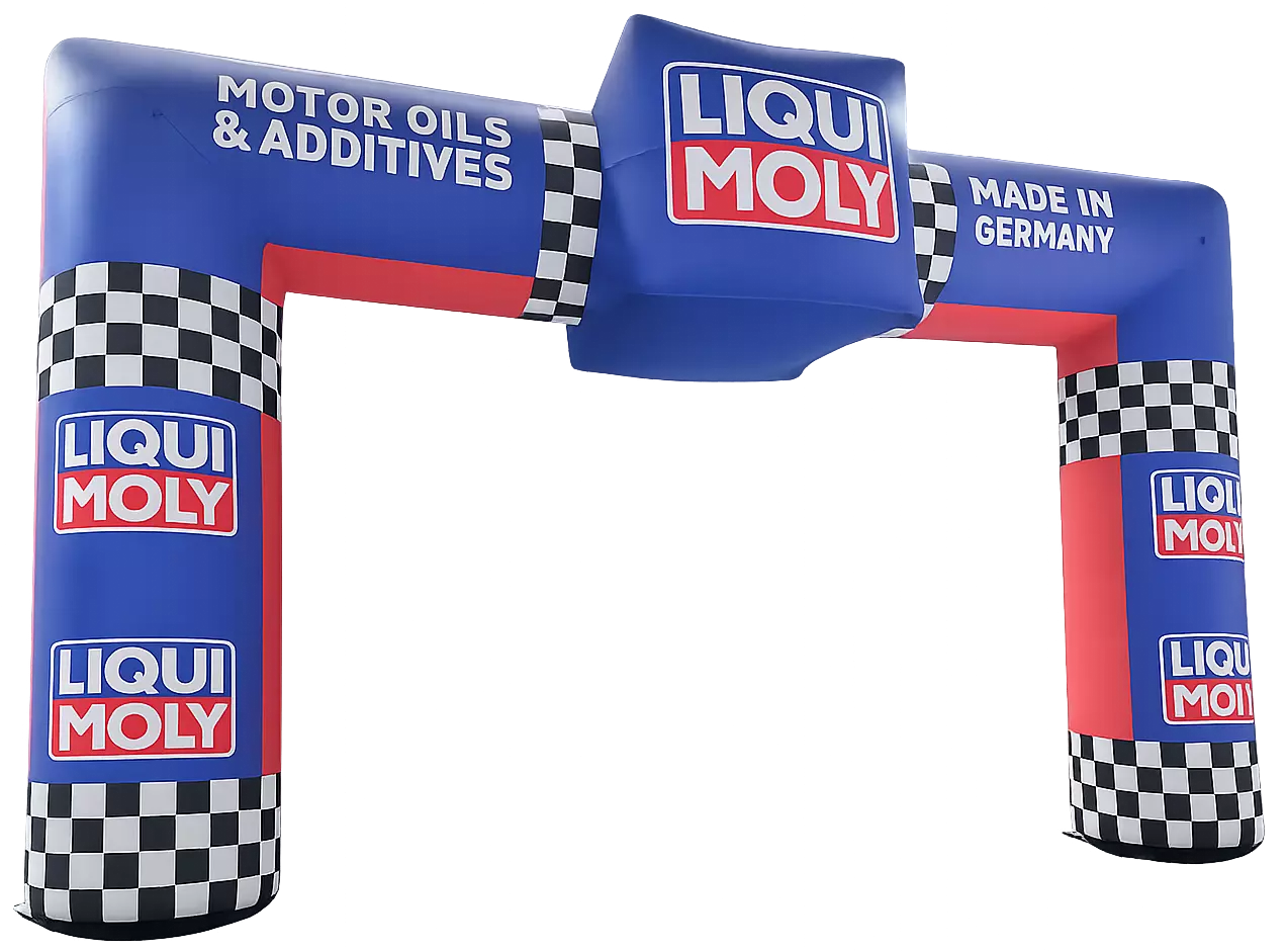 Arco de meta personalizado con forma a medida